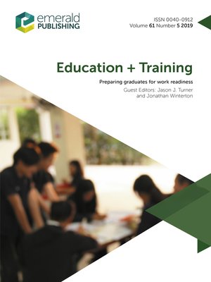 cover image of Education + Training , Volume 61, Number 5